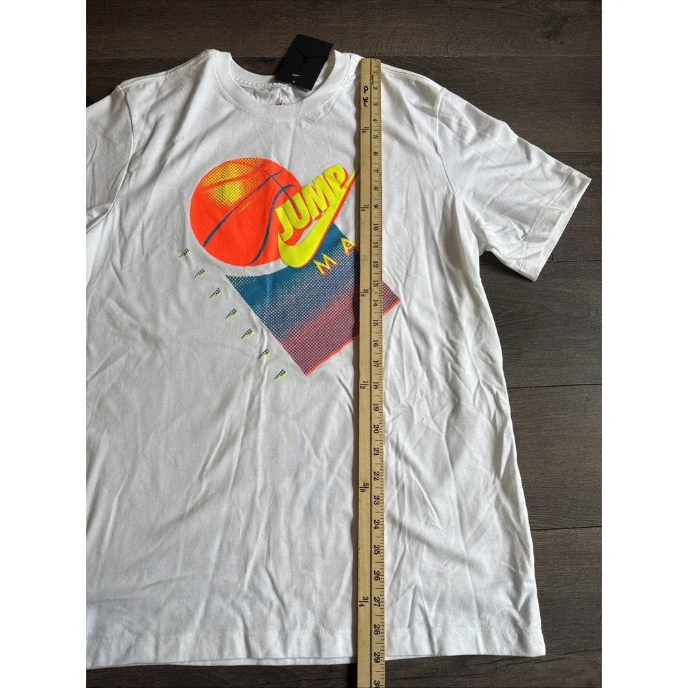 Nike Jordan Jumpman T Shirt Men's Medium Basketball Crewneck White Retro NWT